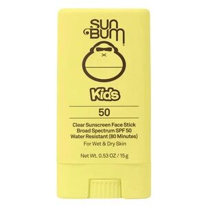 Sun Bum Kids Clear Sunscreen Face Stick SPF 50